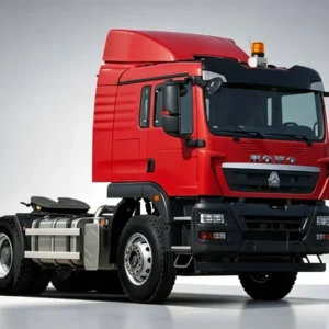 SINOTRUK HOWO TX 430 6x4 tractor trucks red studio product image
