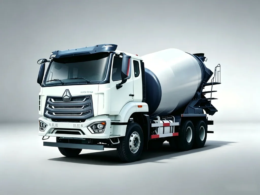SINOTRUK HOWO NX 6X4 concrete mixer trucks, construction cement transport trucks for export.For Africa, Southeast Asia and Latin America markets.