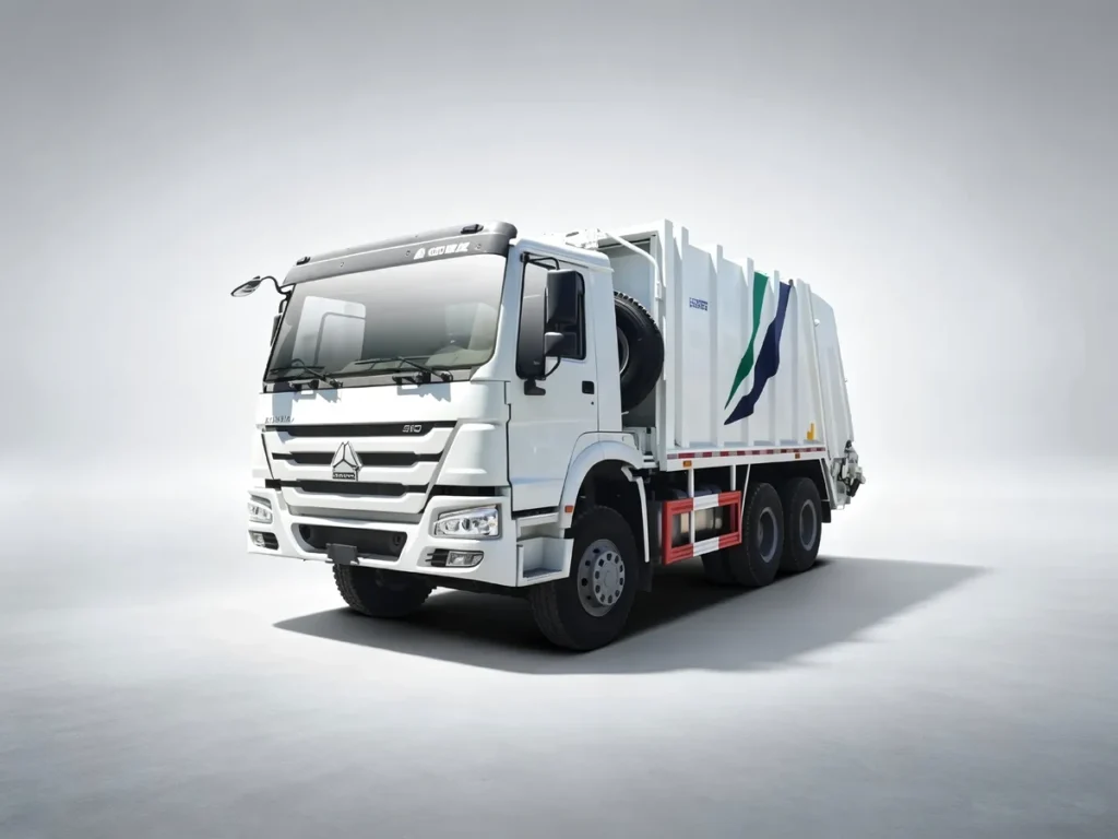 SINOTRUK HOWO compression garbage trucks, light hydraulic waste compactor sanitation vehicle for municipal waste collection in Africa, Southeast Asia and Latin America