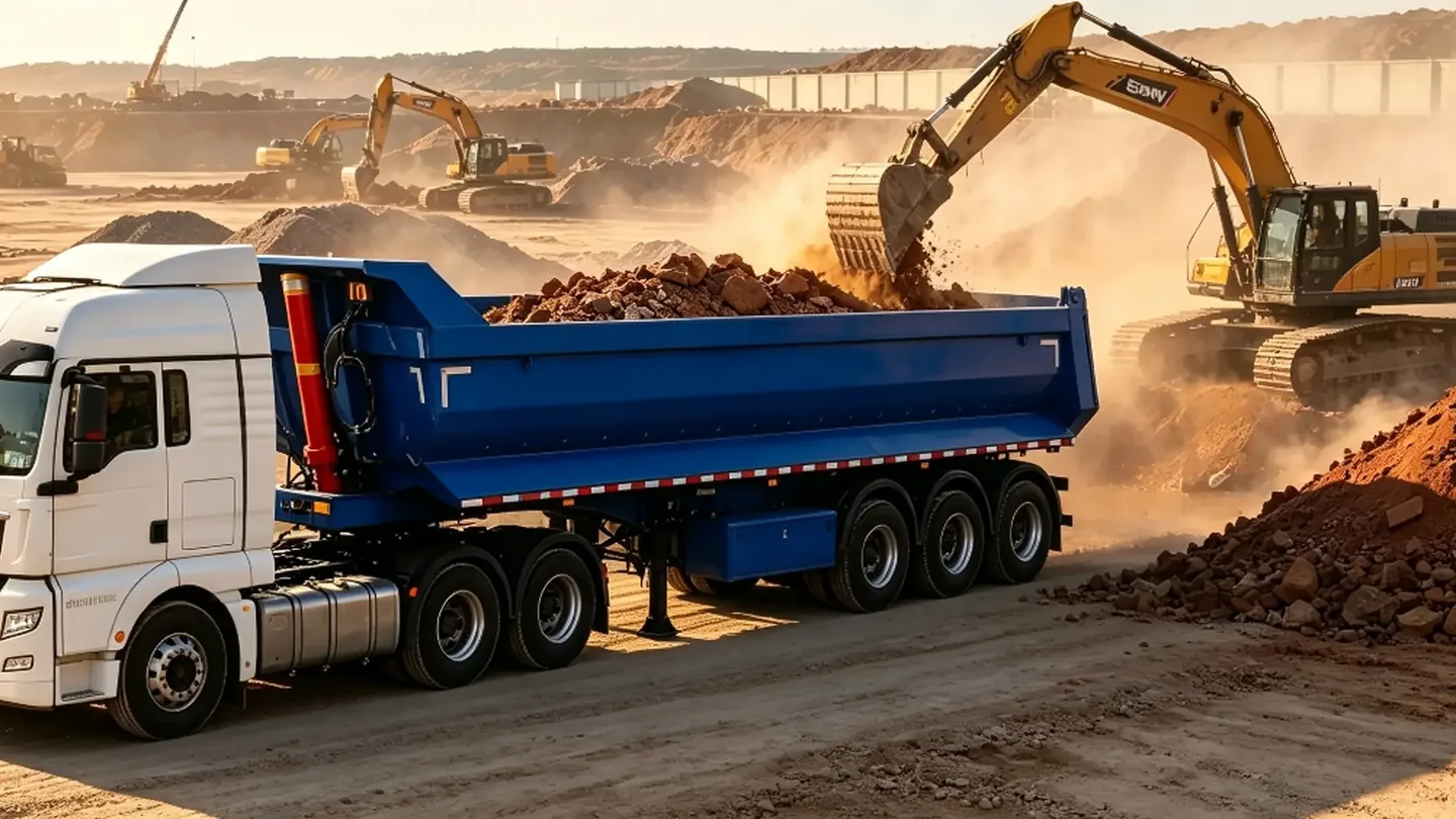 Semi Trailers working application banner