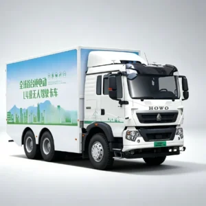 SINOTRUK HOWO L4 autonomous pure electric light box trucks, zero emission new energy delivery trucks for urban logistics, exported to Southeast Asia, Latin America and Africa