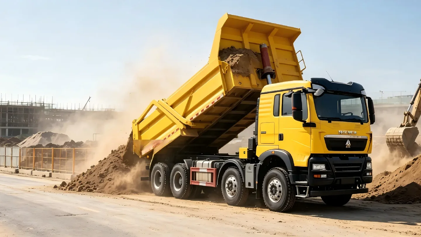 New Energy Trucks working application banner