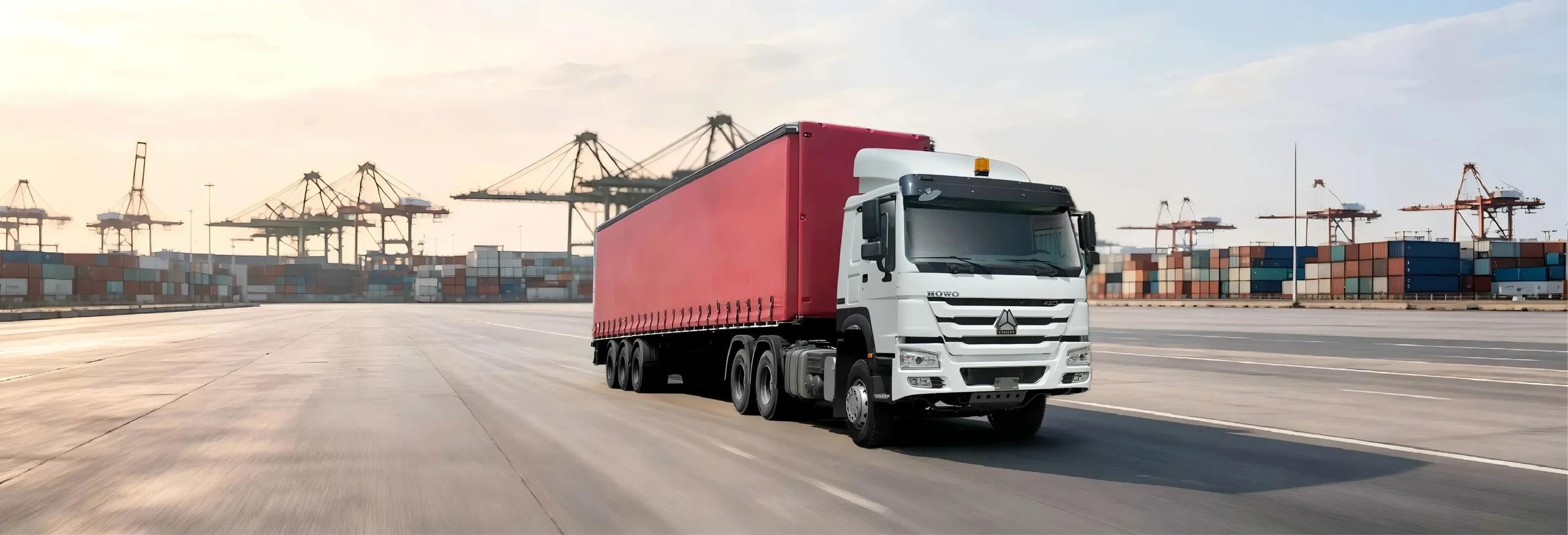 Chinese Heavy Trucks HOWO 7 vehicles for container and cross-border transport