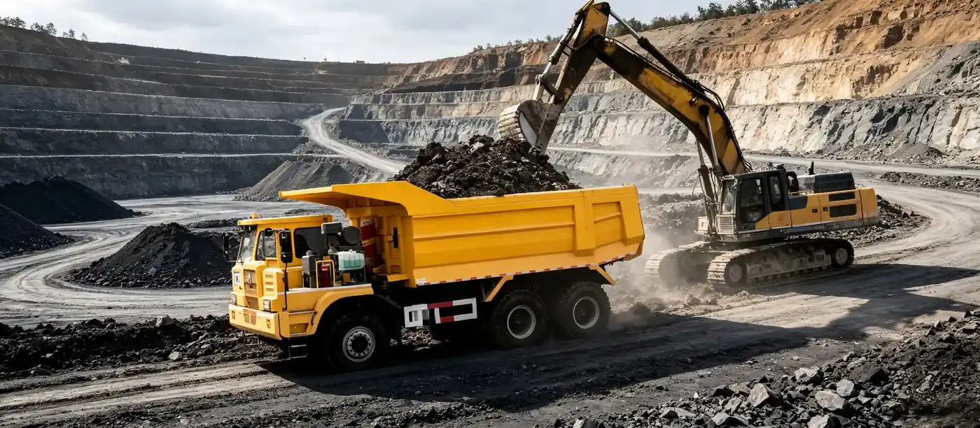 Configured for Excavator and Shovel Loading for HOWO Mining Trucks