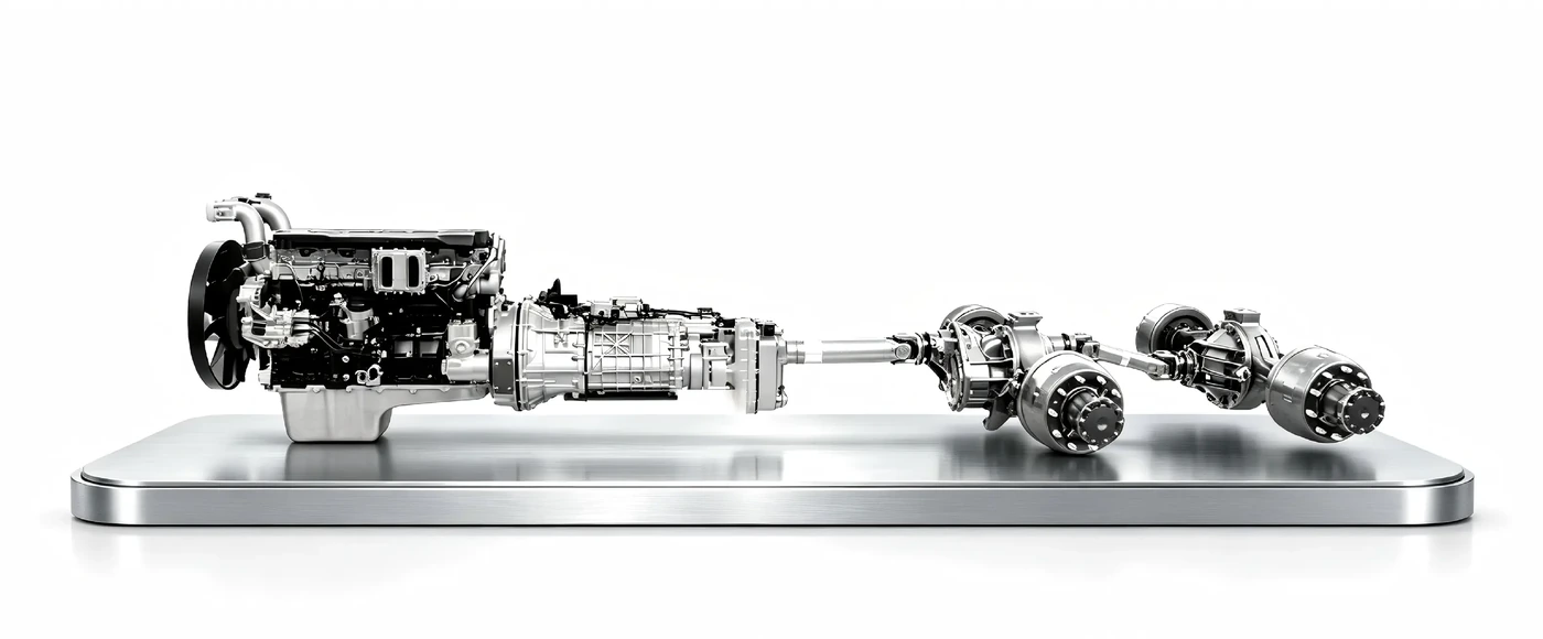 HOWO T7H integrated engine transmission and axle system