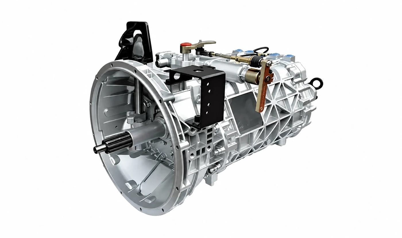 HW series transmission for HOWO TX on a clean white background