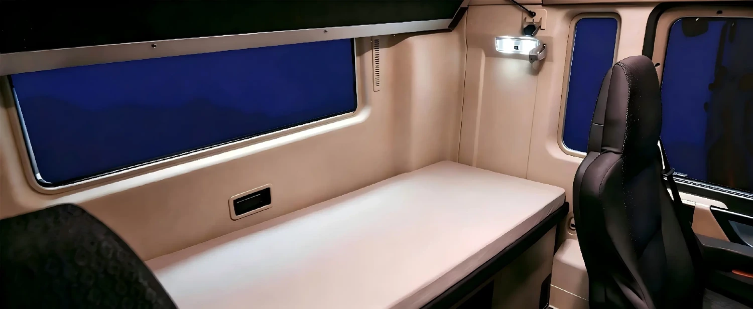 HOWO TX spacious sleeper cab for long-distance operations