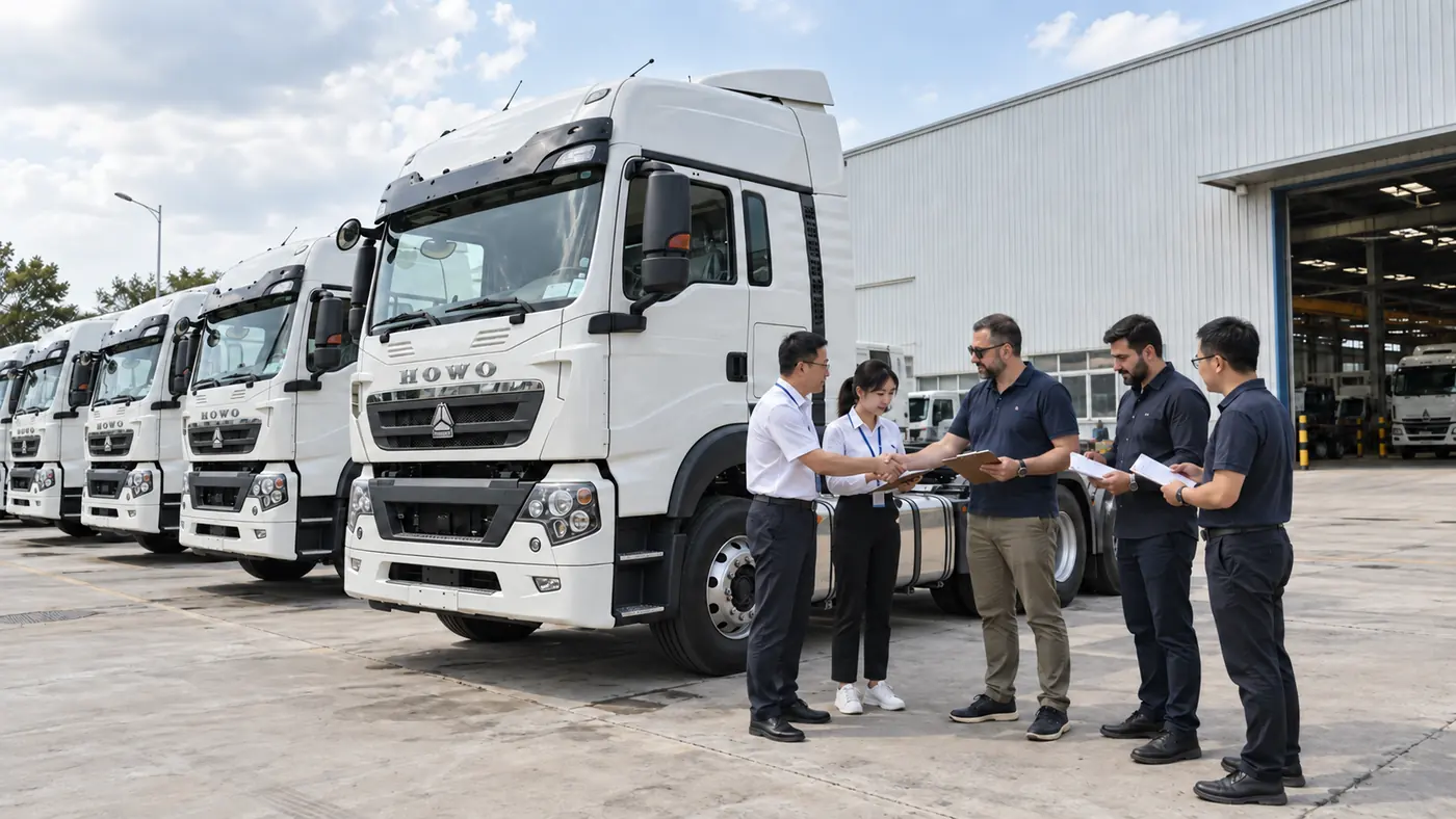 Factory-direct heavy-duty trucks handover and delivery inspection