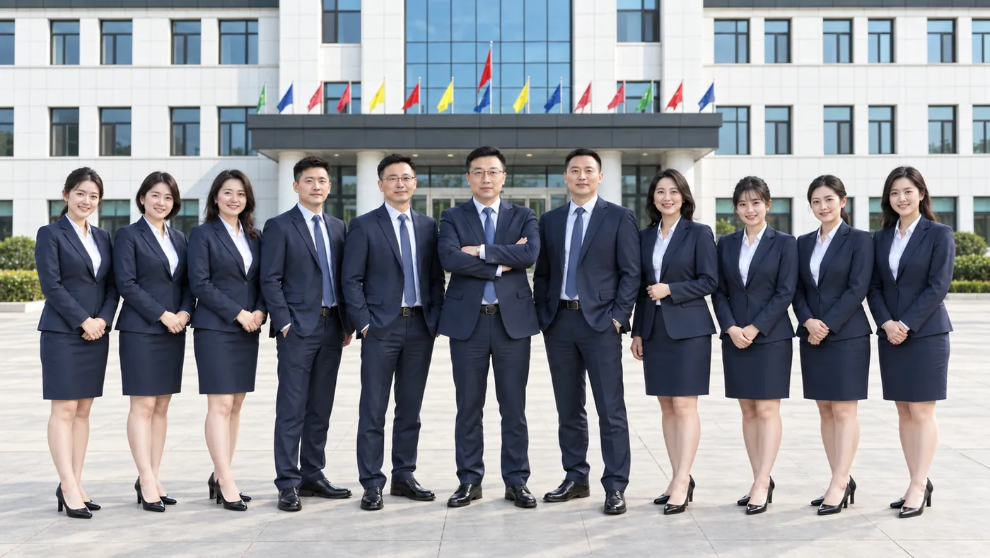 Shandong Recheng heavy trucks sales team group photo