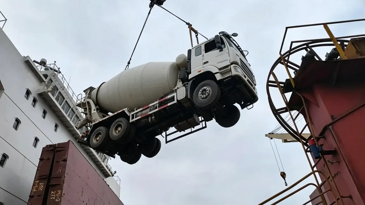 22 Concrete Mixer Trucks Shipped to Tanzania