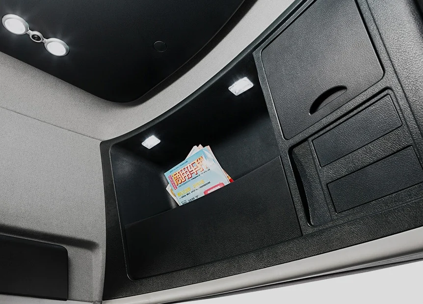 HOWO T7H interior storage detail two