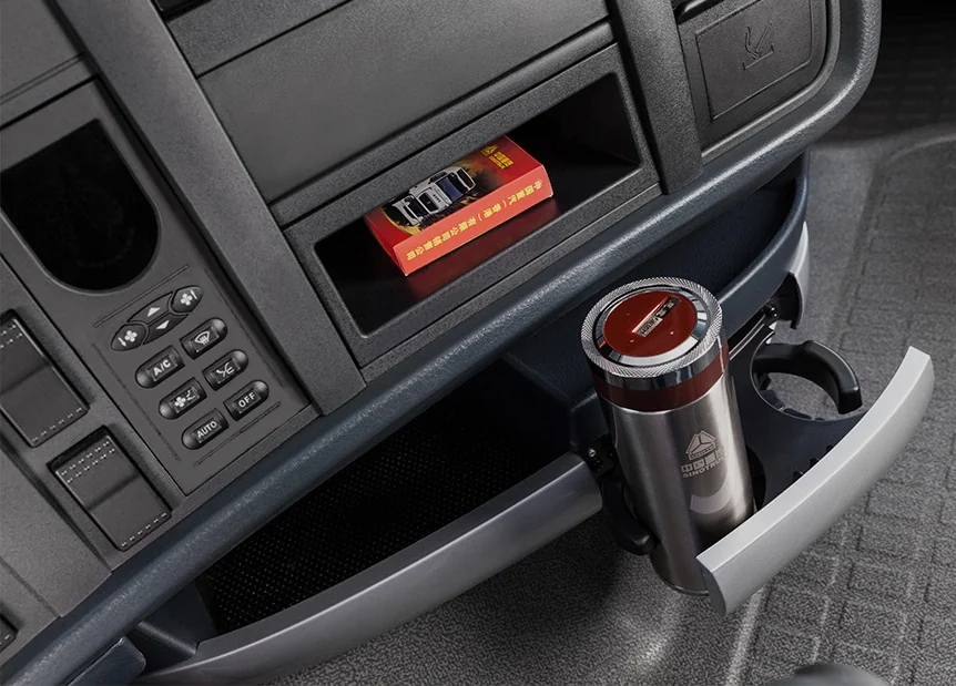 HOWO T7H interior storage detail three