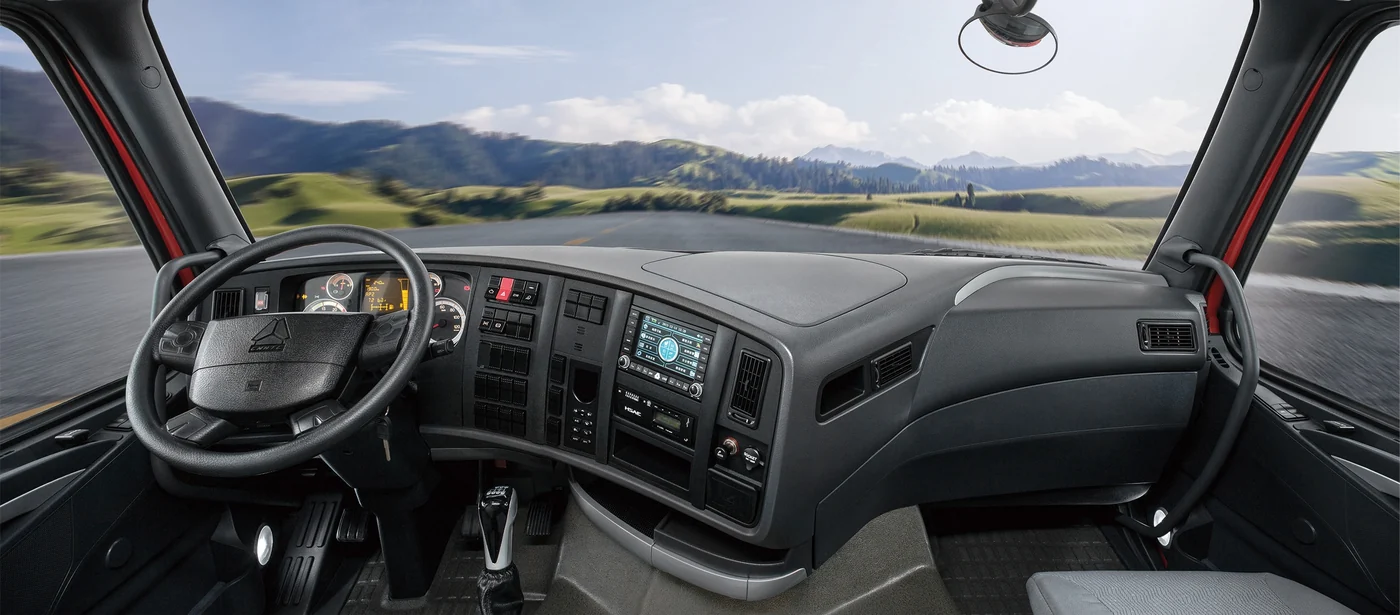 HOWO T7H cab designed for driver comfort